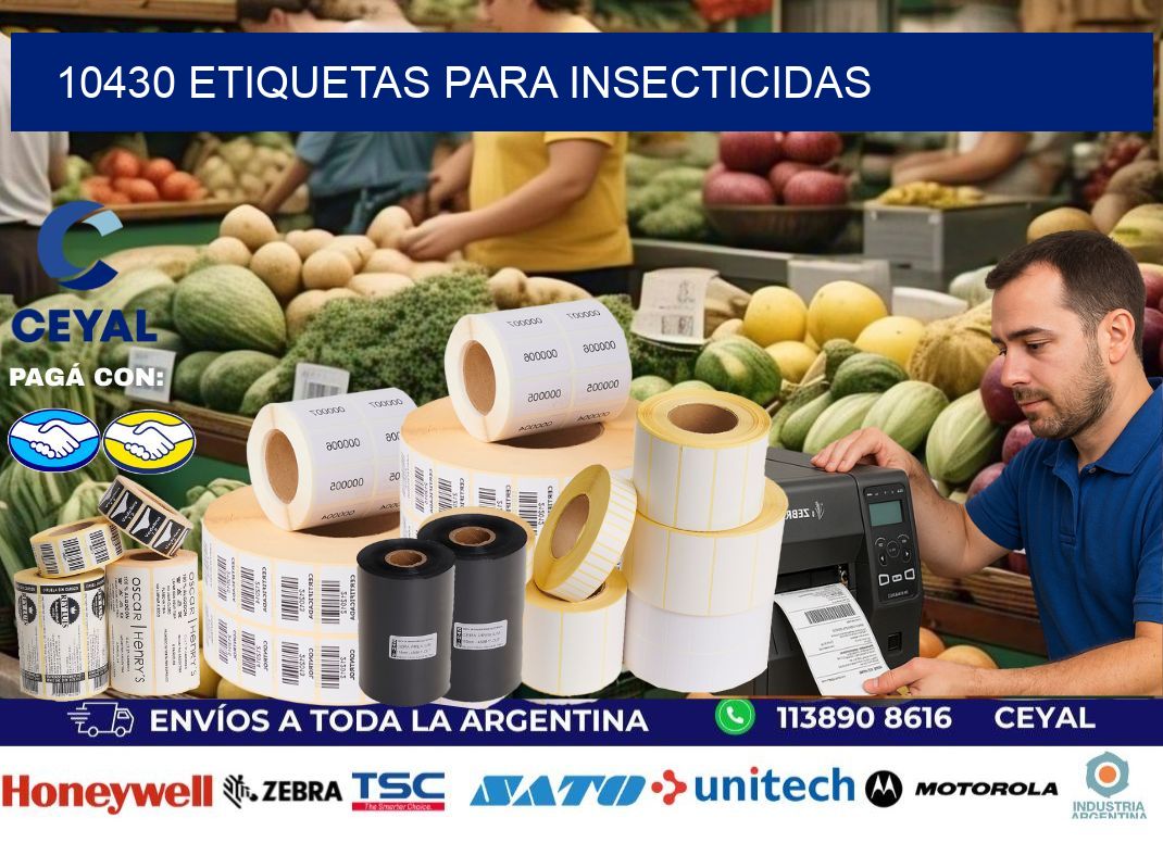 10430 Etiquetas para insecticidas