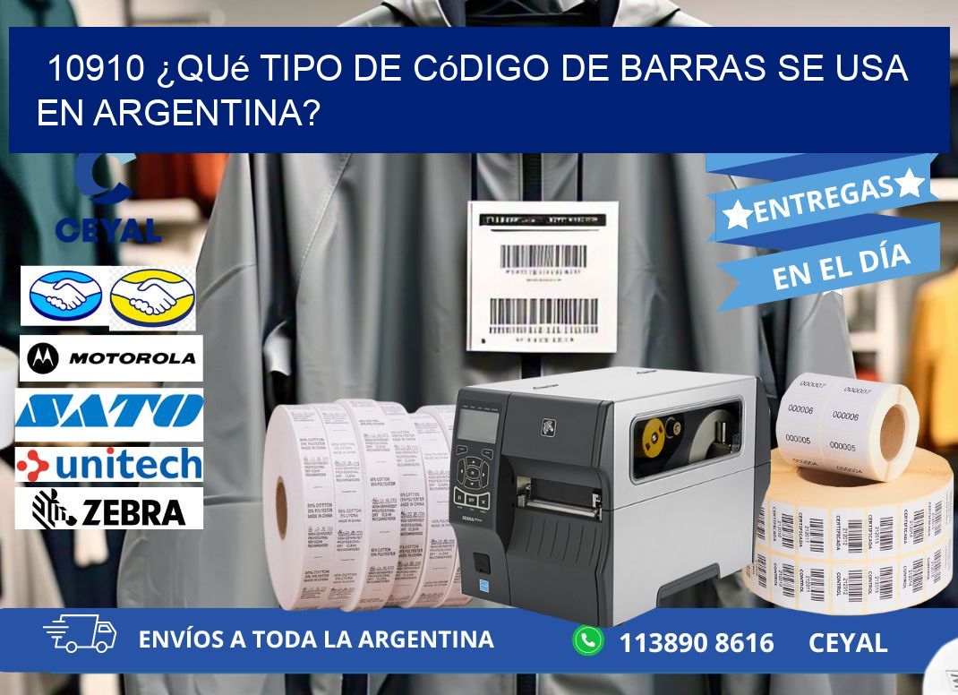 10910 ¿Qué tipo de código de barras se usa en Argentina?