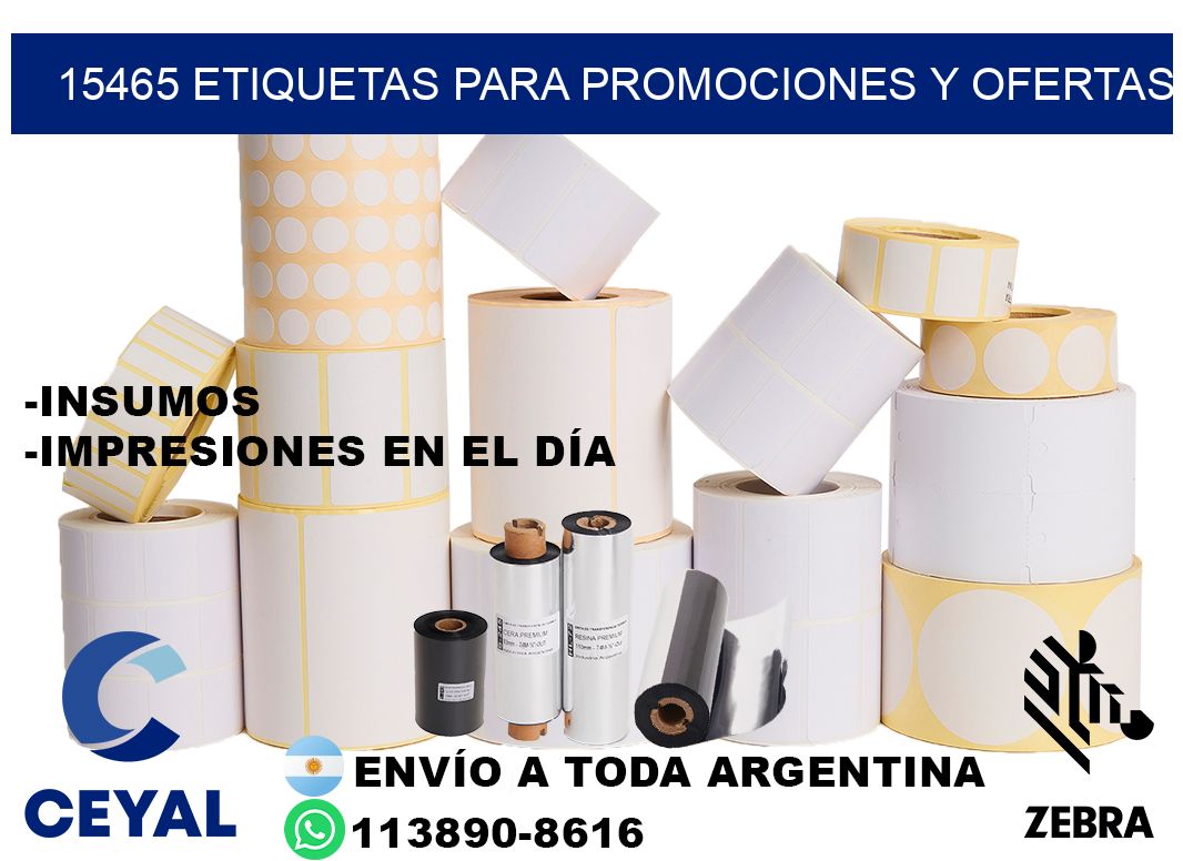 15465 Etiquetas para promociones y ofertas