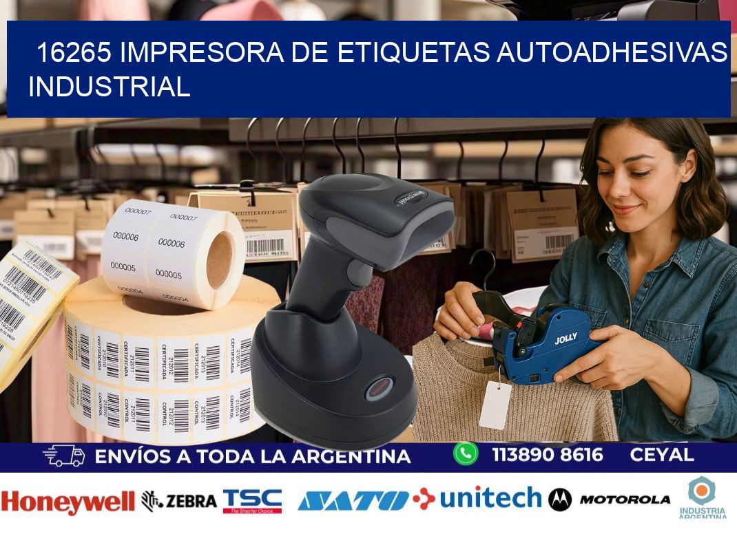 16265 Impresora de etiquetas autoadhesivas industrial