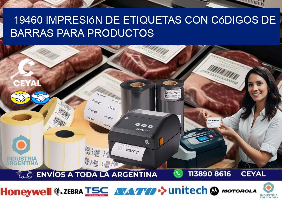 19460 Impresión de etiquetas con códigos de barras para productos