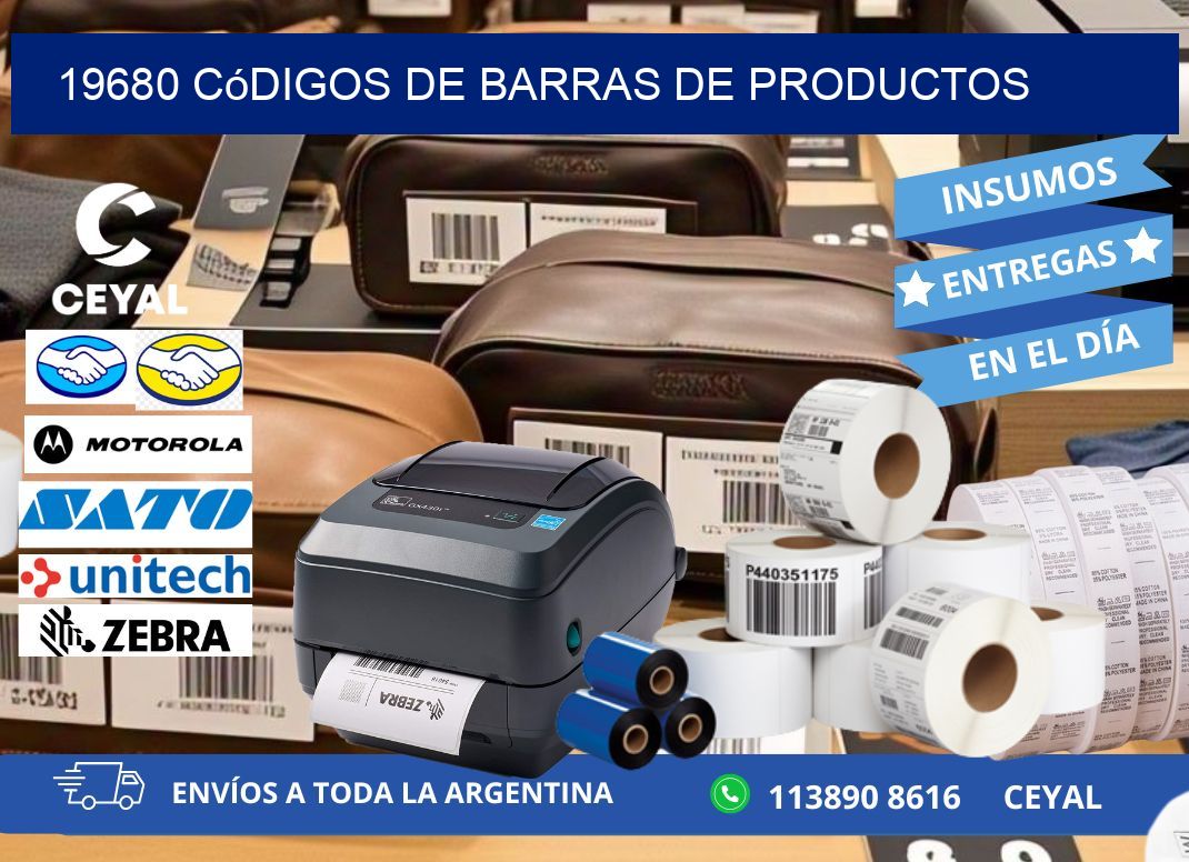 19680 Códigos de barras de productos