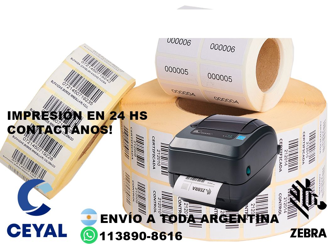 2 cajas de etiquetas 79 x 81