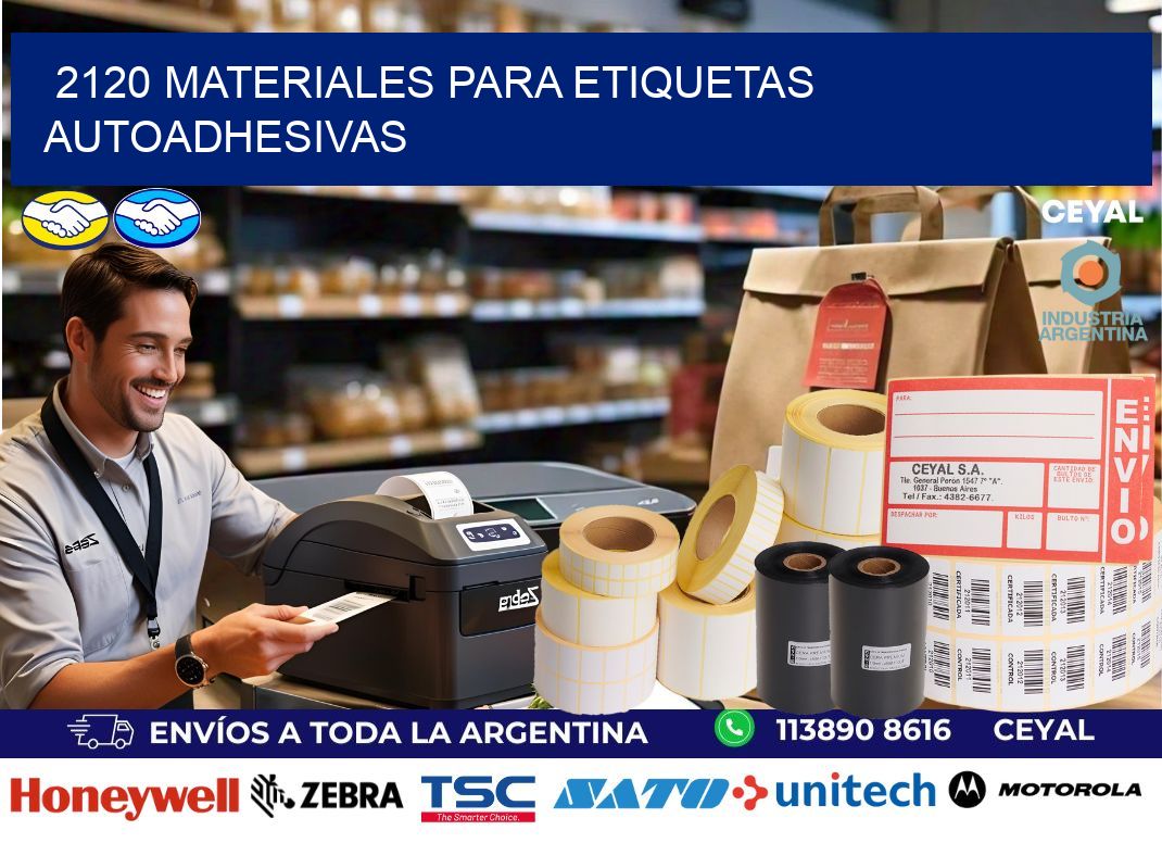 2120 materiales para etiquetas autoadhesivas
