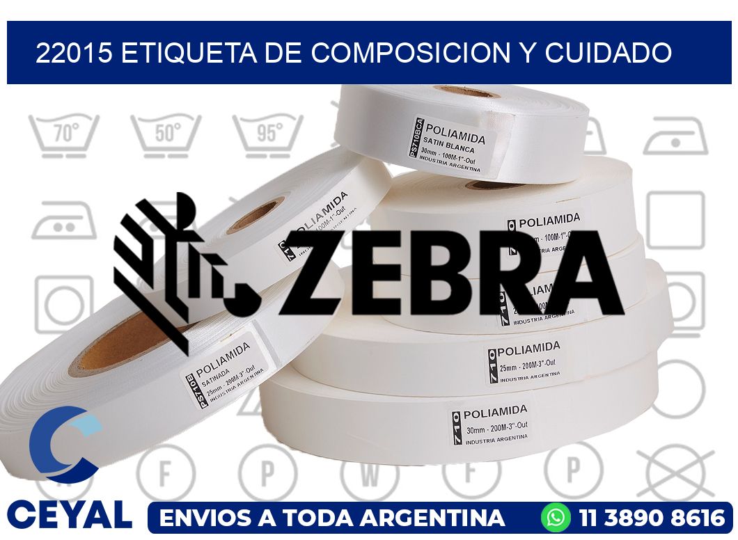 22015 etiqueta de composicion y cuidado