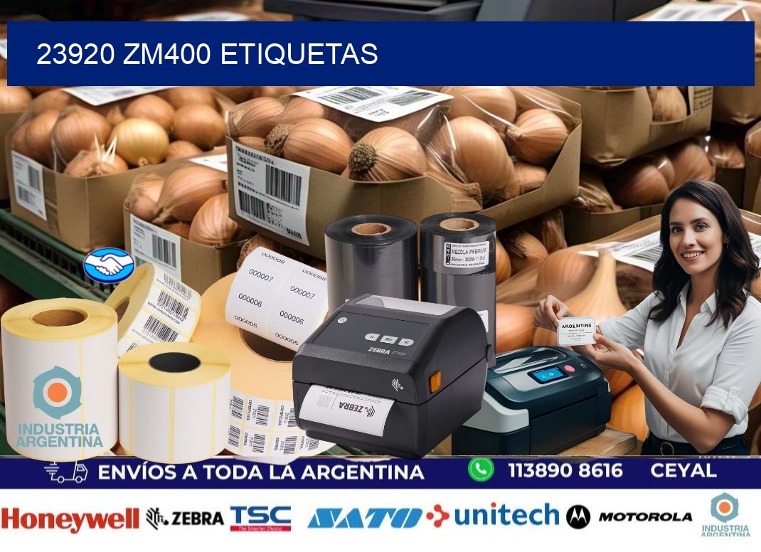 23920 ZM400 etiquetas