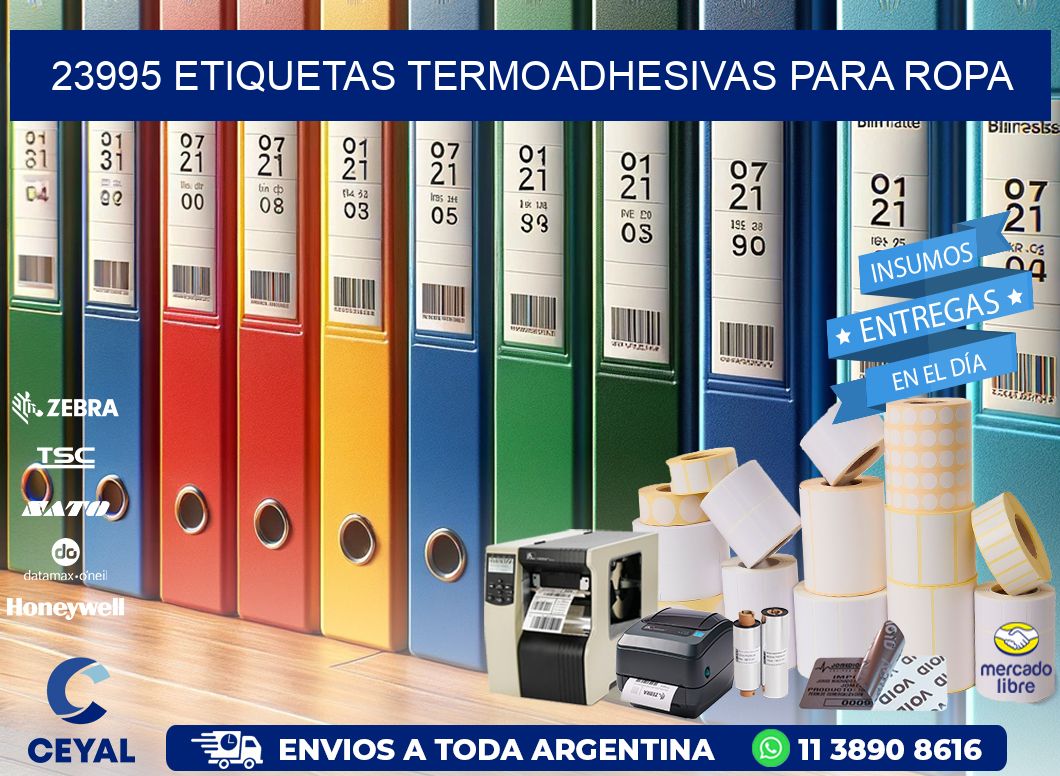 23995 Etiquetas termoadhesivas para ropa