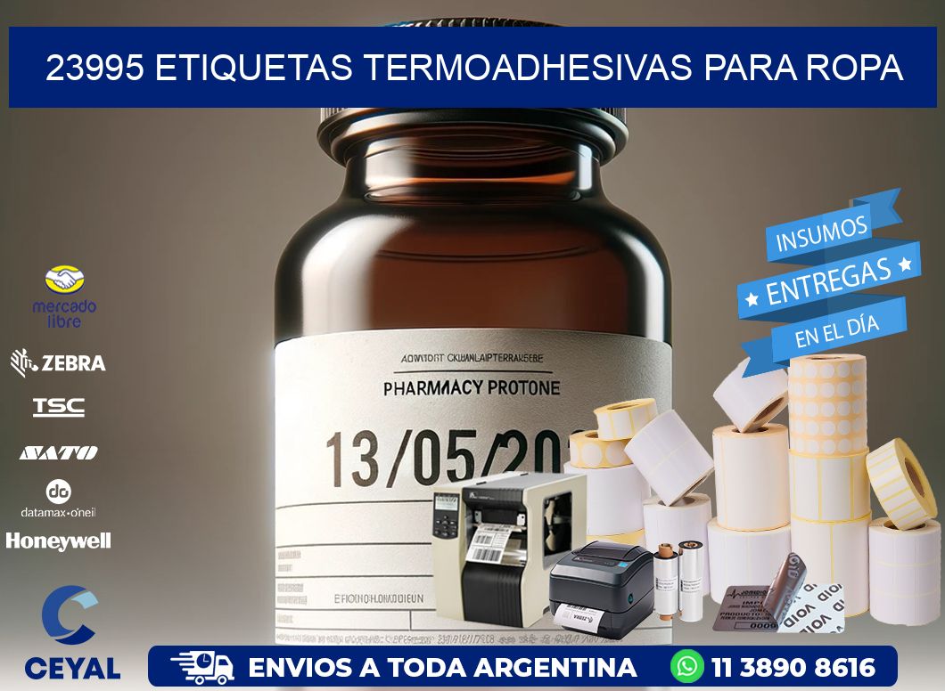 23995 Etiquetas termoadhesivas para ropa