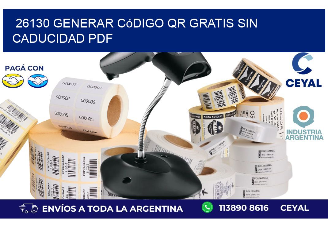 26130 Generar código QR gratis sin caducidad PDF