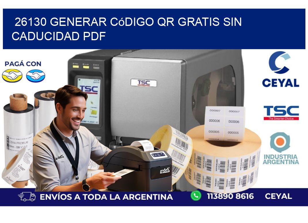 26130 Generar código QR gratis sin caducidad PDF