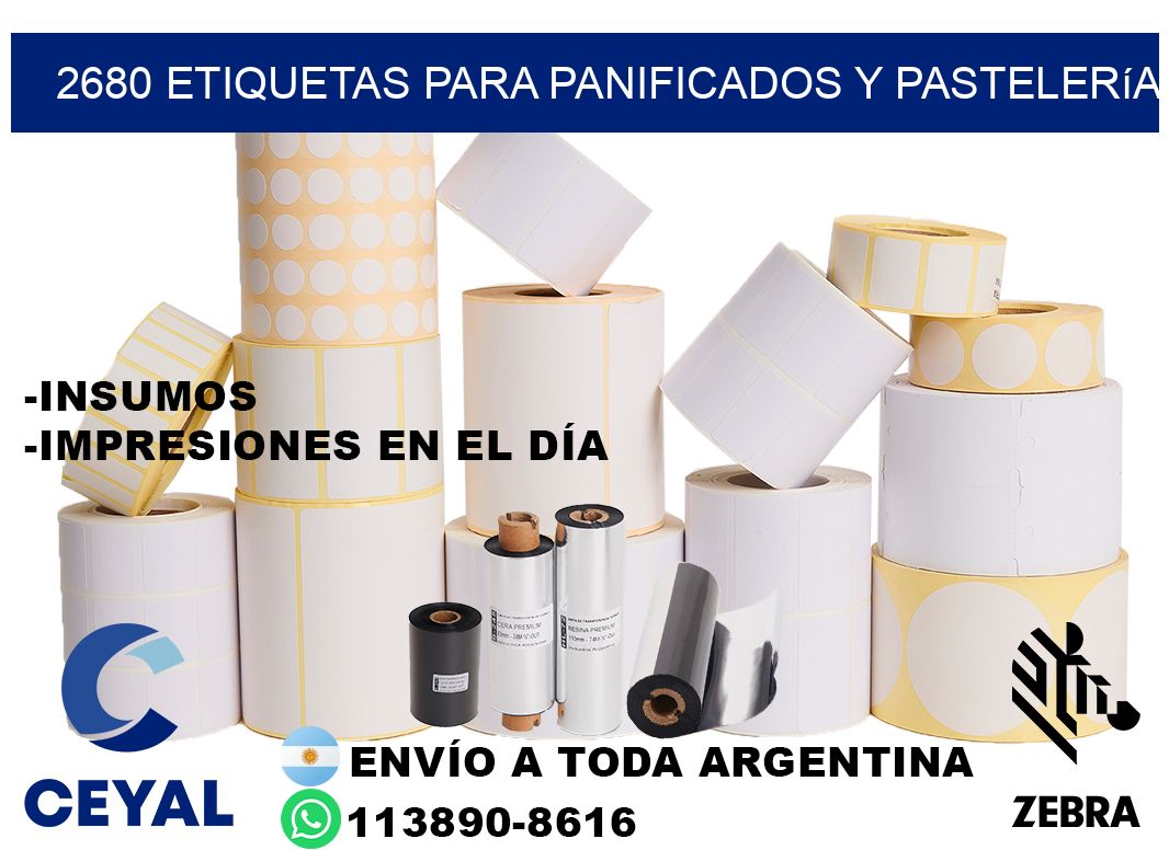 2680 Etiquetas para panificados y pastelería
