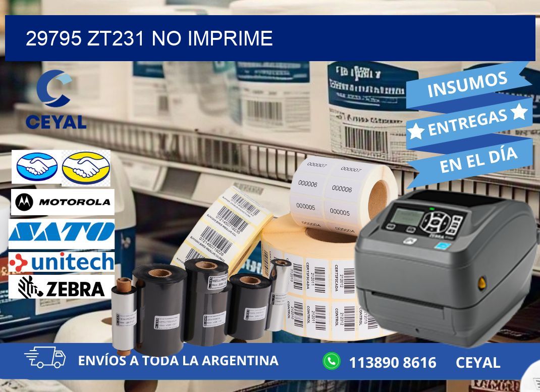 29795 ZT231 no imprime