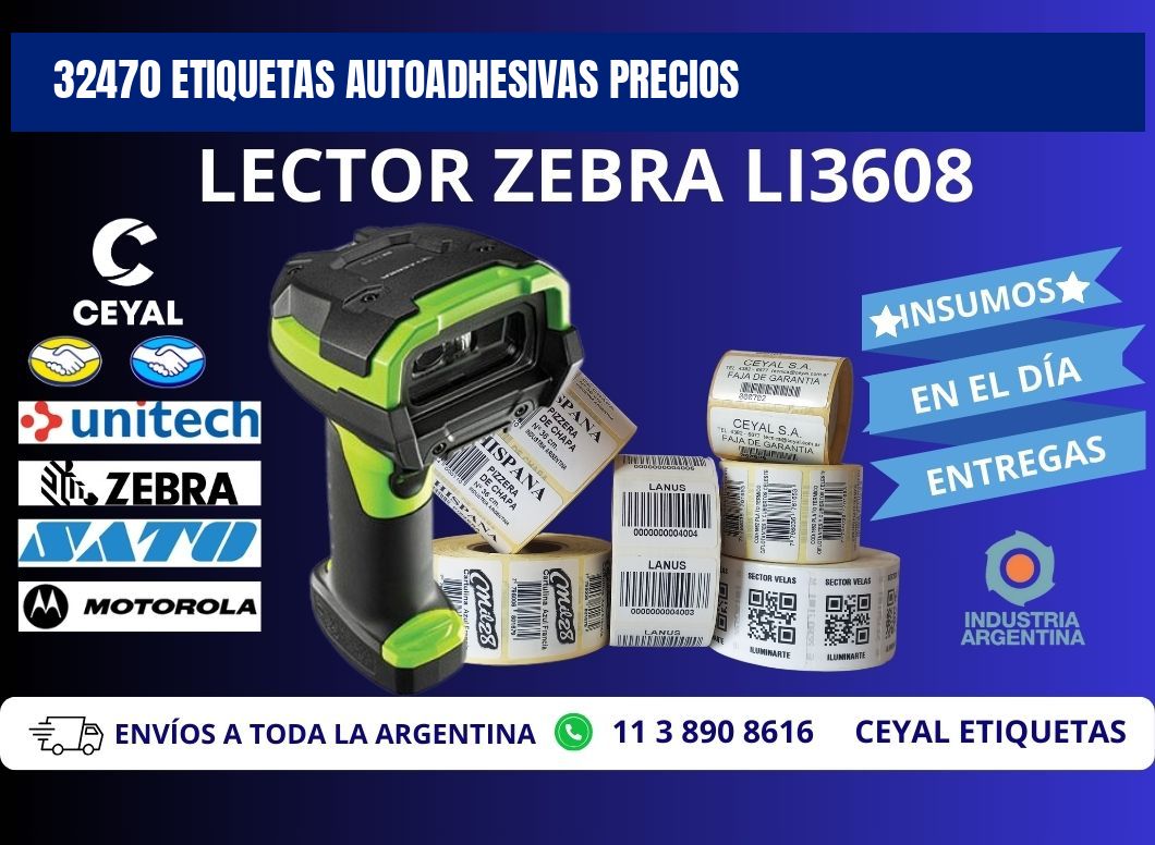 32470 Etiquetas autoadhesivas precios