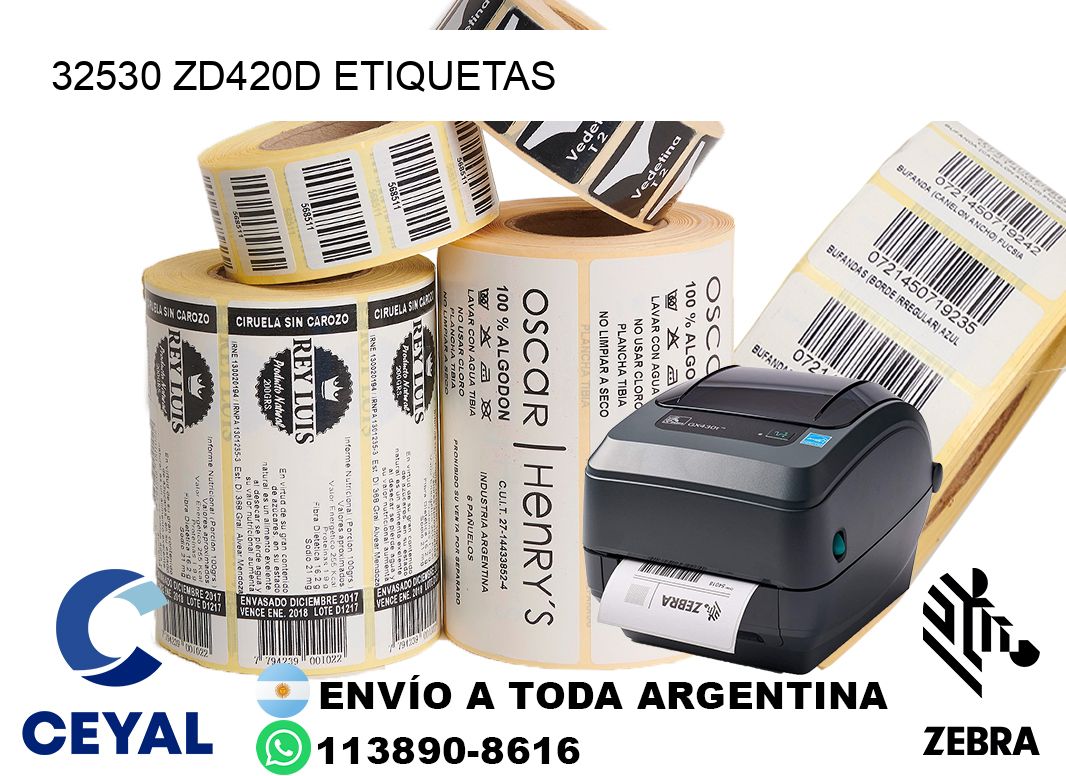 32530 ZD420d etiquetas