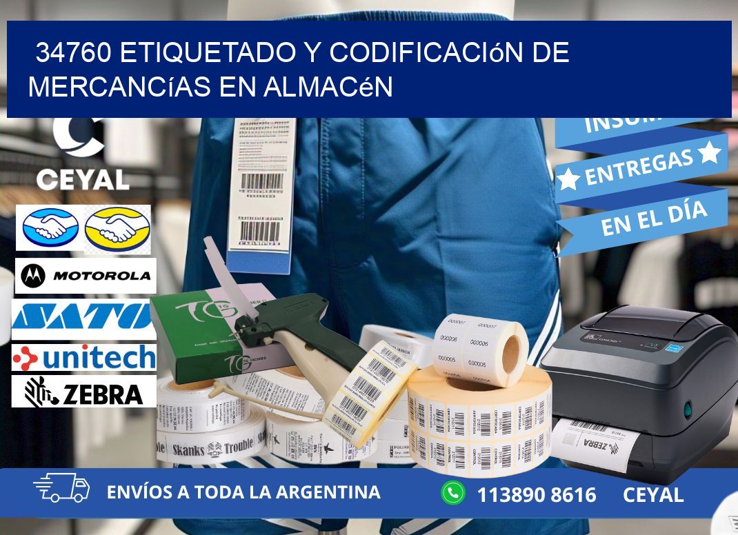 34760 Etiquetado y codificación de mercancías en almacén