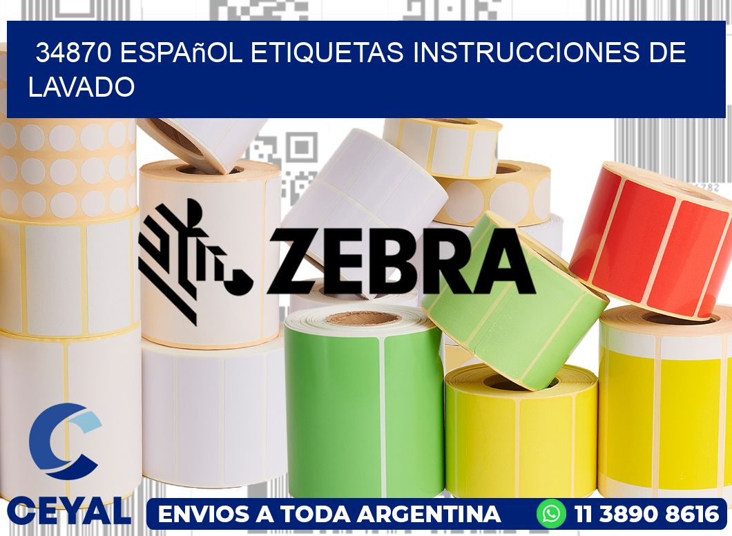 34870 español etiquetas instrucciones de lavado