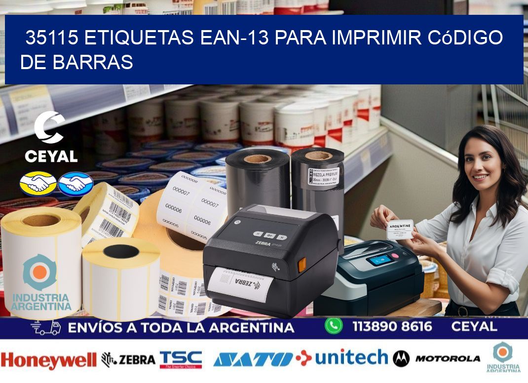 35115 etiquetas ean-13 para imprimir código  de barras