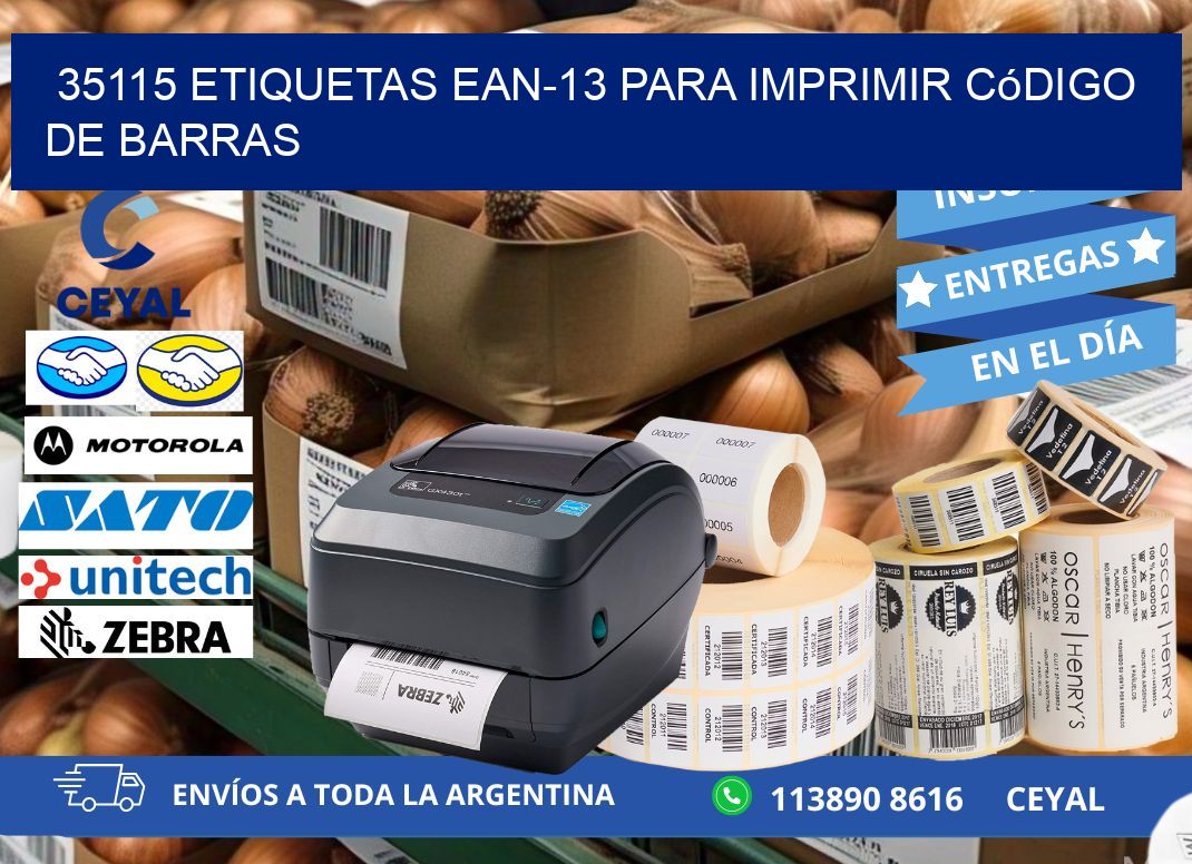 35115 etiquetas ean-13 para imprimir código  de barras