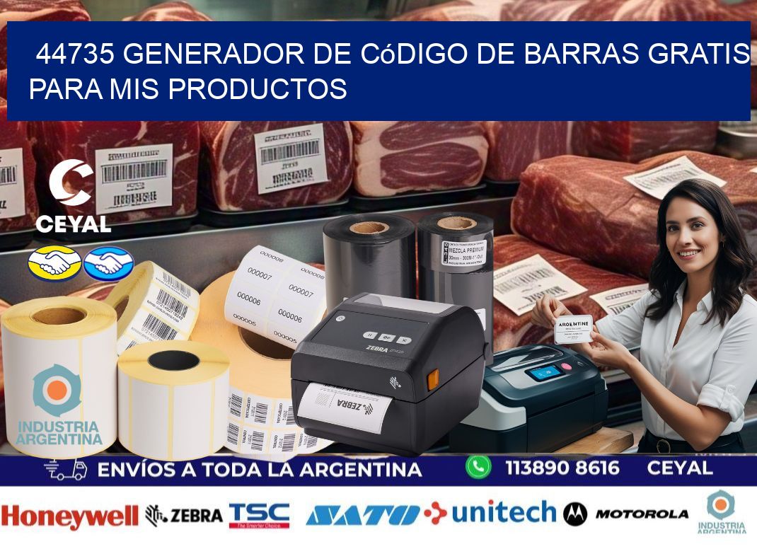 44735 Generador de código de barras gratis para mis productos