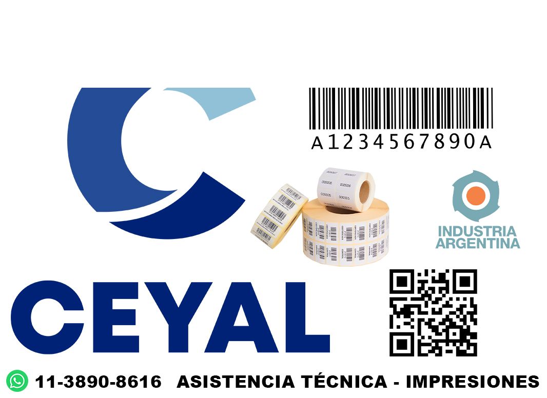 45195 Etiquetas con código de barras para ropa