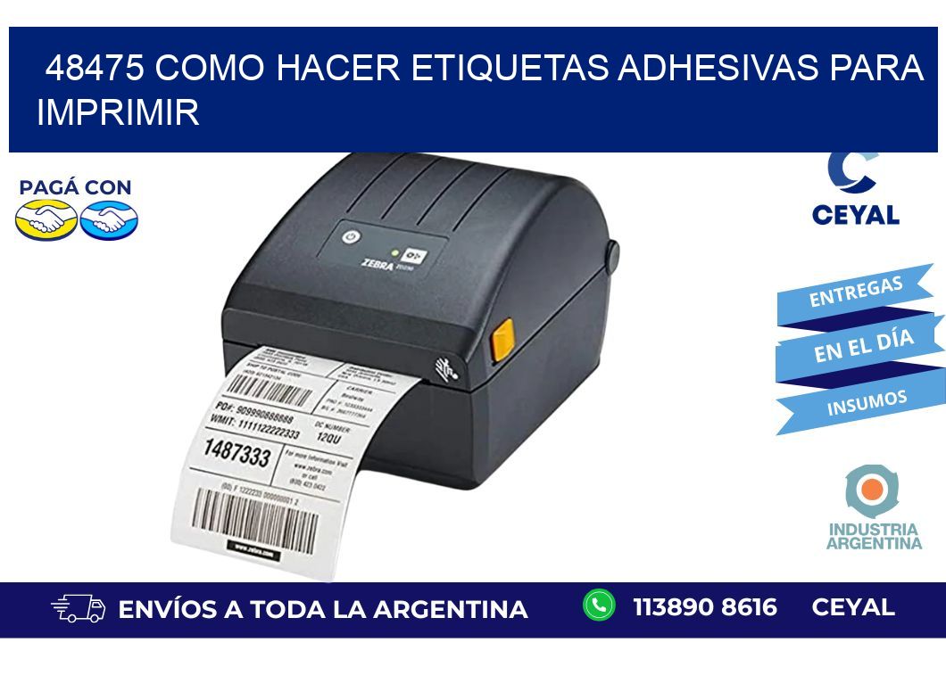 48475 Como hacer etiquetas adhesivas para imprimir
