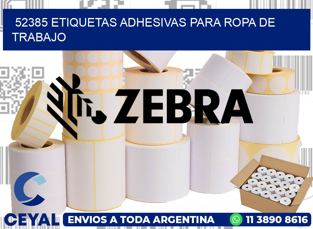52385 Etiquetas adhesivas para ropa de trabajo