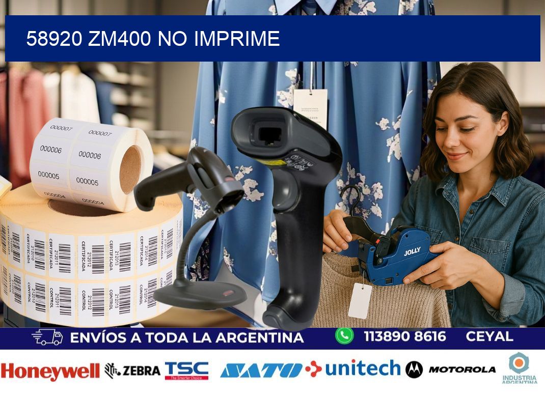 58920 ZM400 no imprime