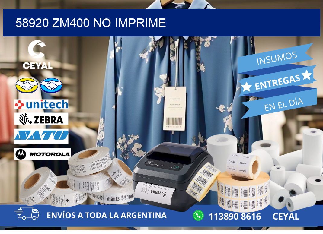 58920 ZM400 no imprime
