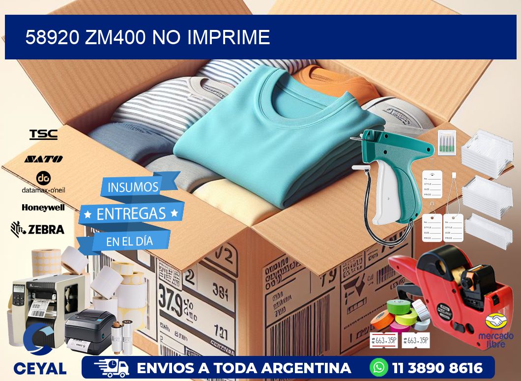 58920 ZM400 no imprime