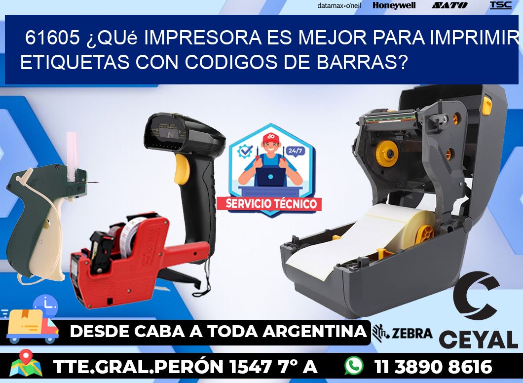 61605 ¿Qué impresora es mejor para imprimir etiquetas con codigos de barras?