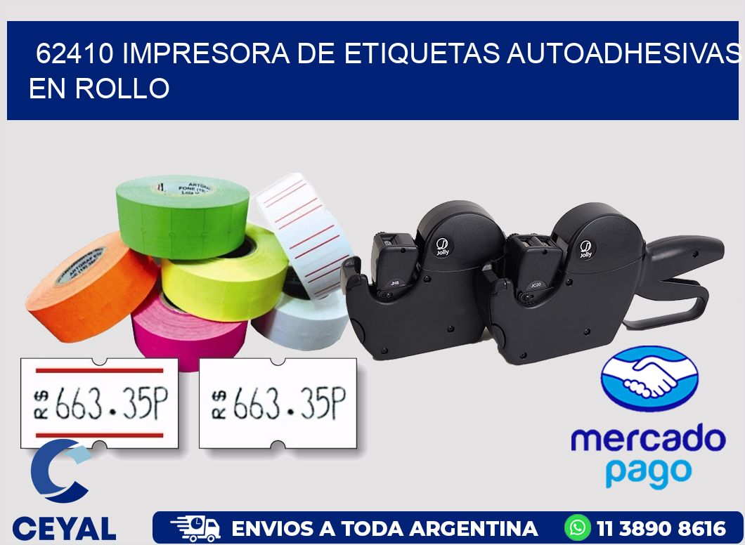 62410 impresora de etiquetas autoadhesivas en rollo