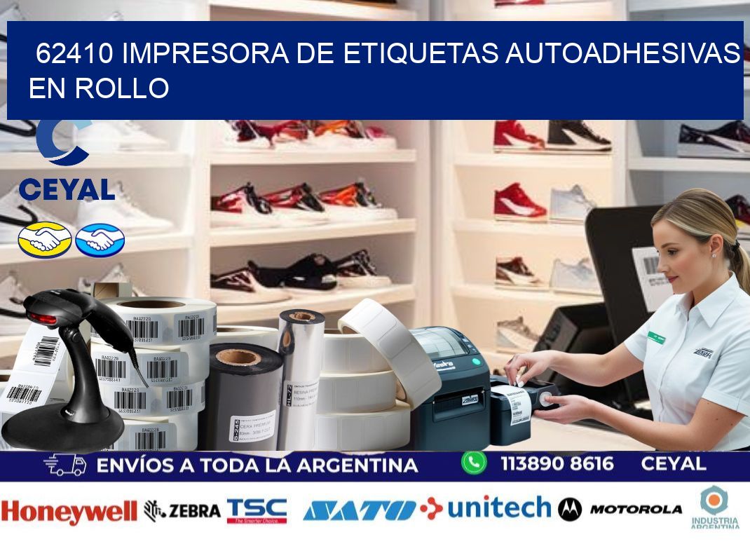 62410 impresora de etiquetas autoadhesivas en rollo