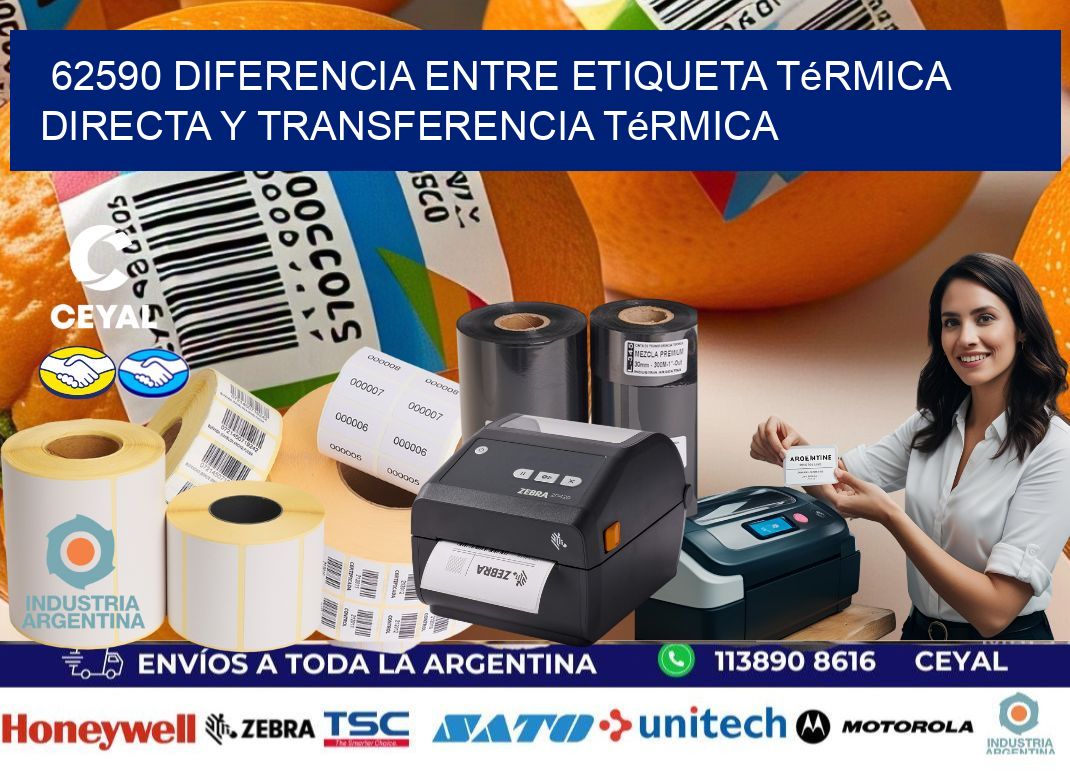 62590 diferencia entre etiqueta térmica directa y transferencia térmica