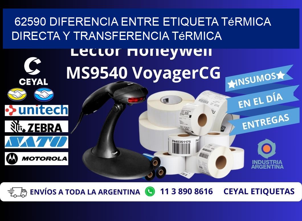 62590 diferencia entre etiqueta térmica directa y transferencia térmica