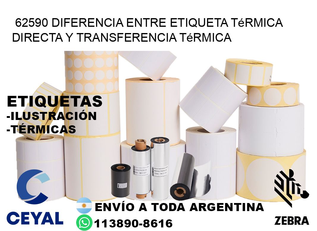 62590 diferencia entre etiqueta térmica directa y transferencia térmica