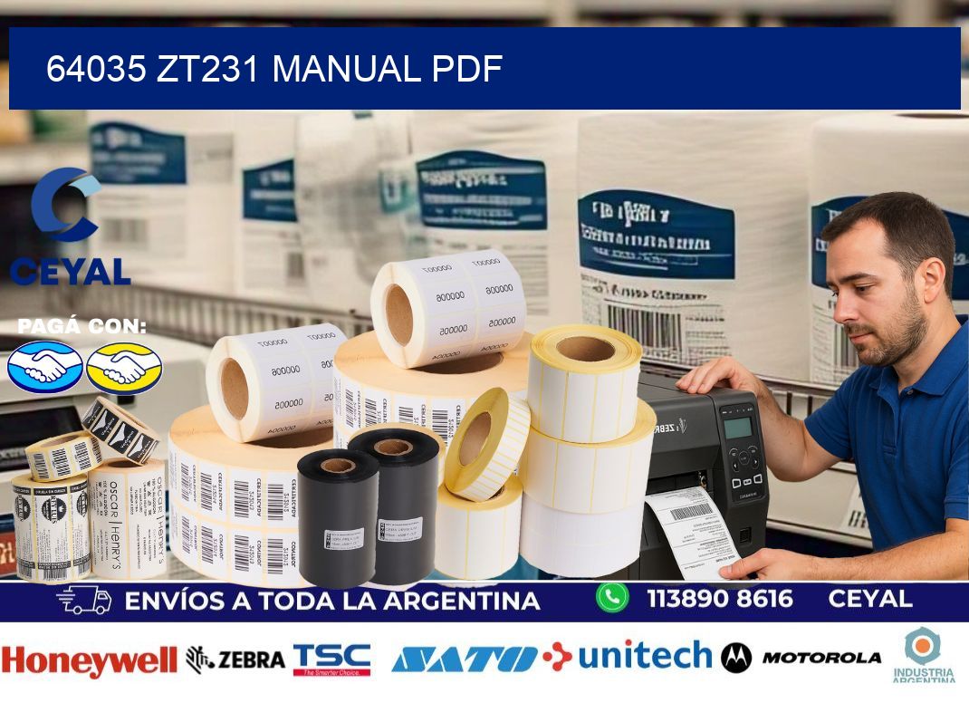 64035 ZT231 manual PDF