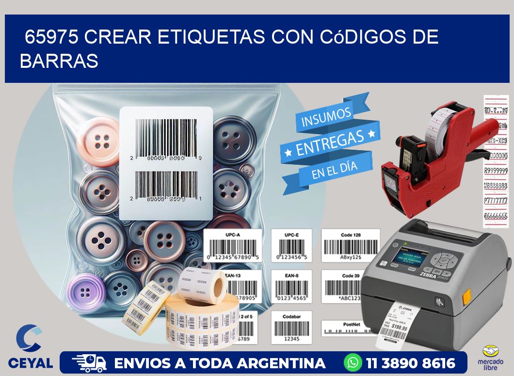 65975 Crear etiquetas con códigos de barras