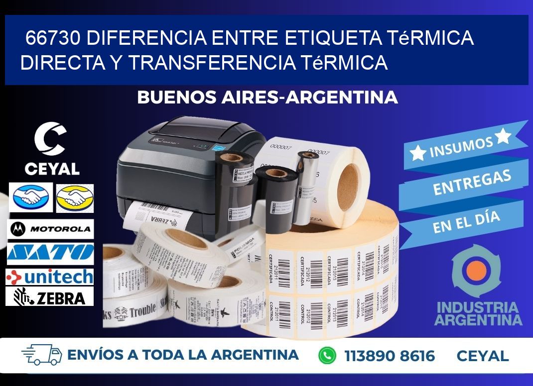 66730 diferencia entre etiqueta térmica directa y transferencia térmica