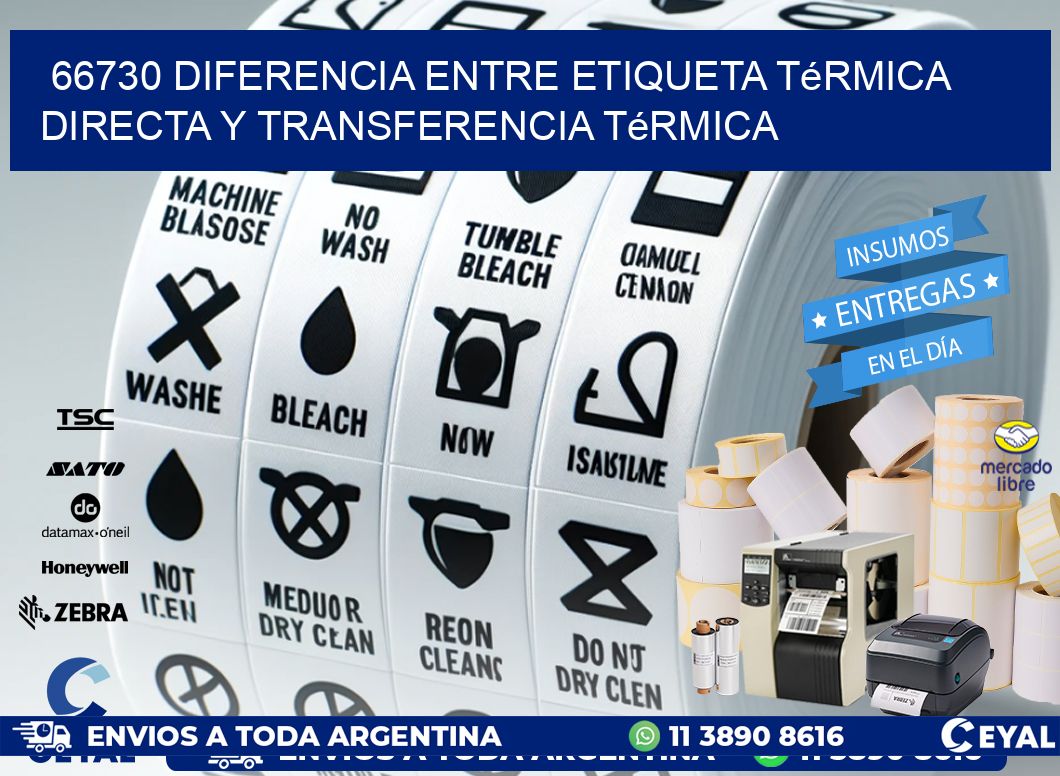 66730 diferencia entre etiqueta térmica directa y transferencia térmica