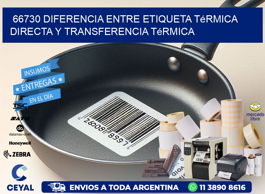 66730 diferencia entre etiqueta térmica directa y transferencia térmica