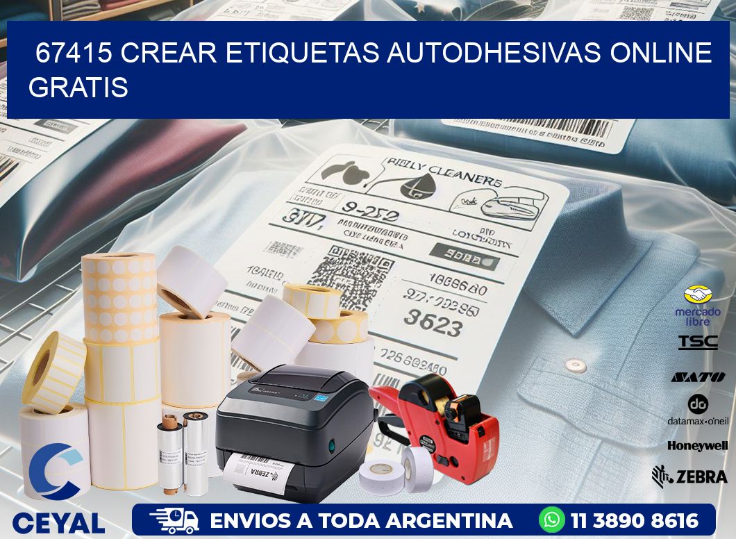 67415 Crear etiquetas autodhesivas online gratis