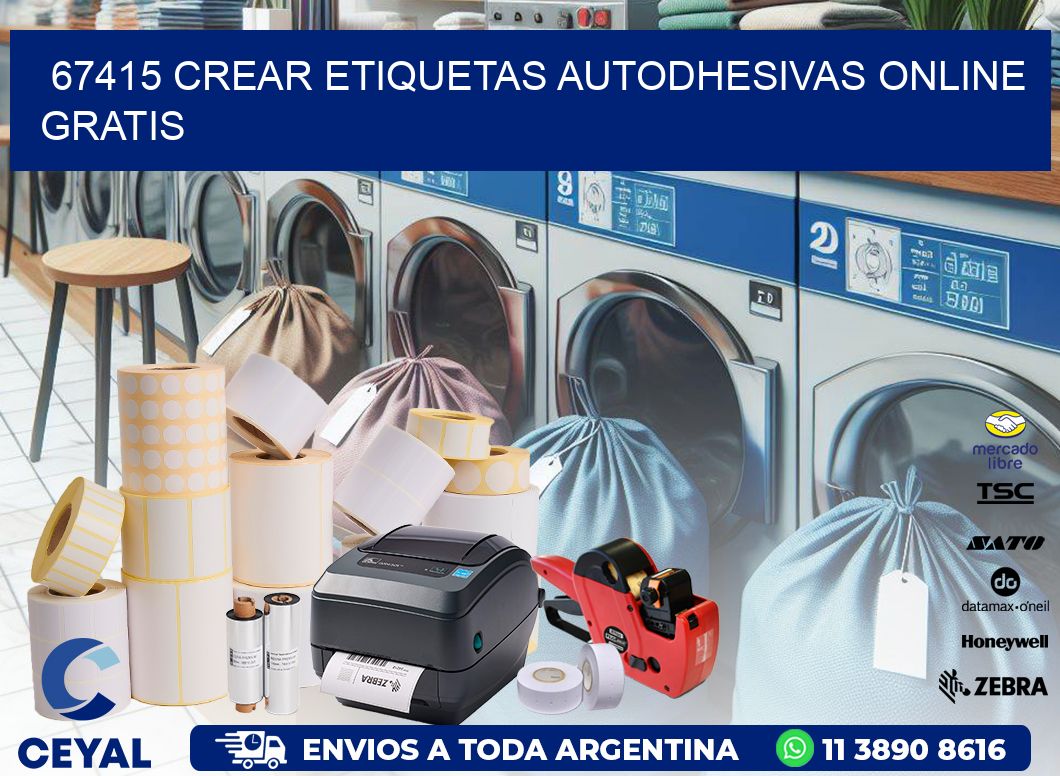 67415 Crear etiquetas autodhesivas online gratis