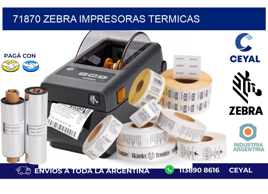 71870 Zebra impresoras termicas