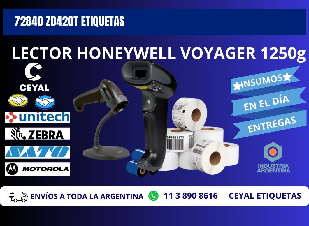 72840 ZD420t etiquetas