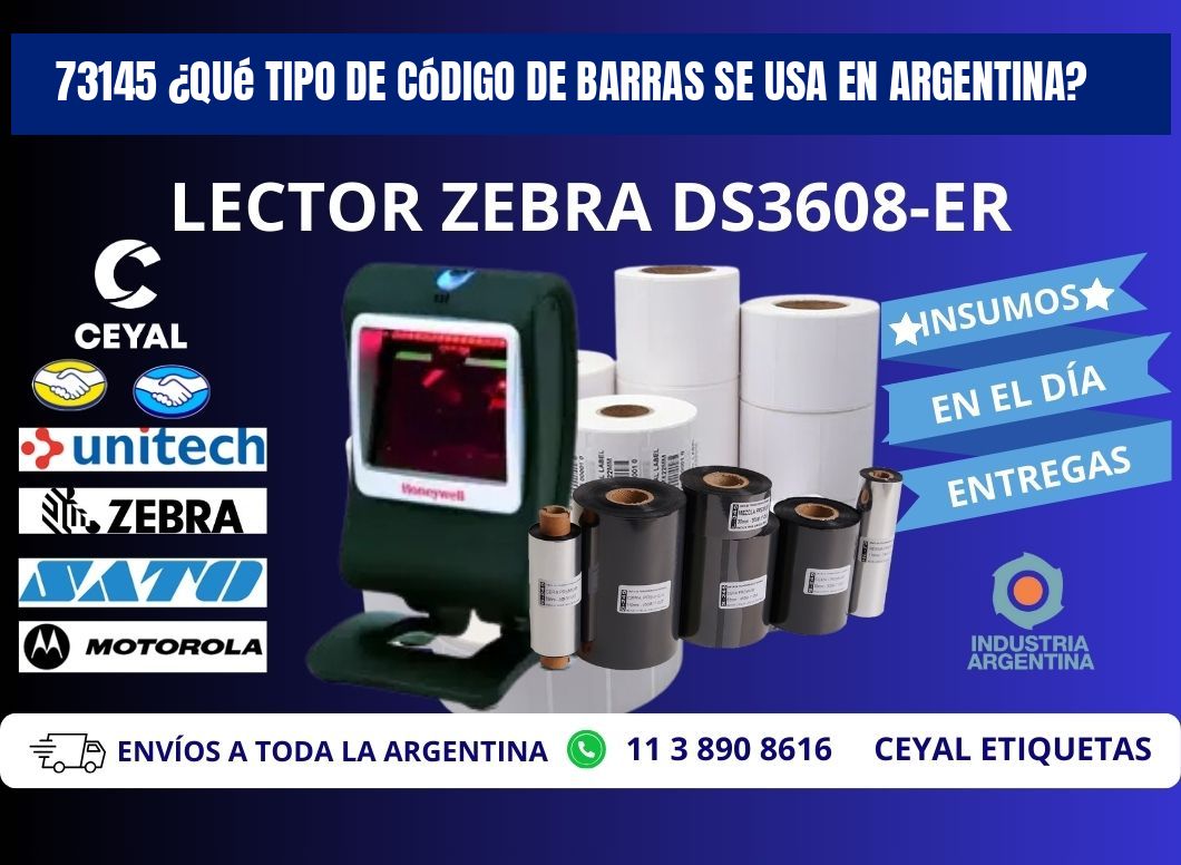 73145 ¿Qué tipo de código de barras se usa en Argentina?