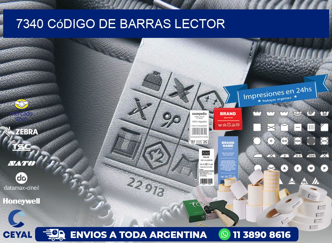 7340 Código de barras lector