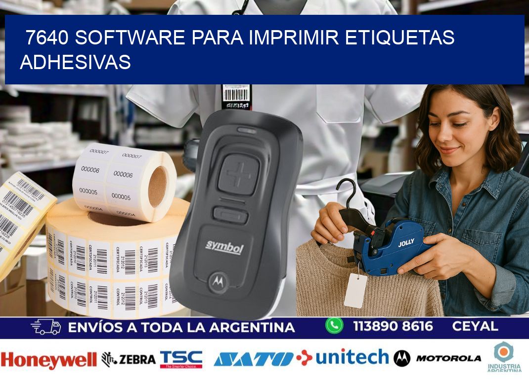 7640 software para imprimir etiquetas adhesivas
