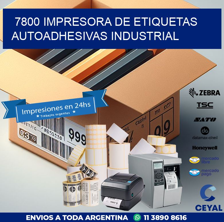 7800 Impresora de etiquetas autoadhesivas industrial