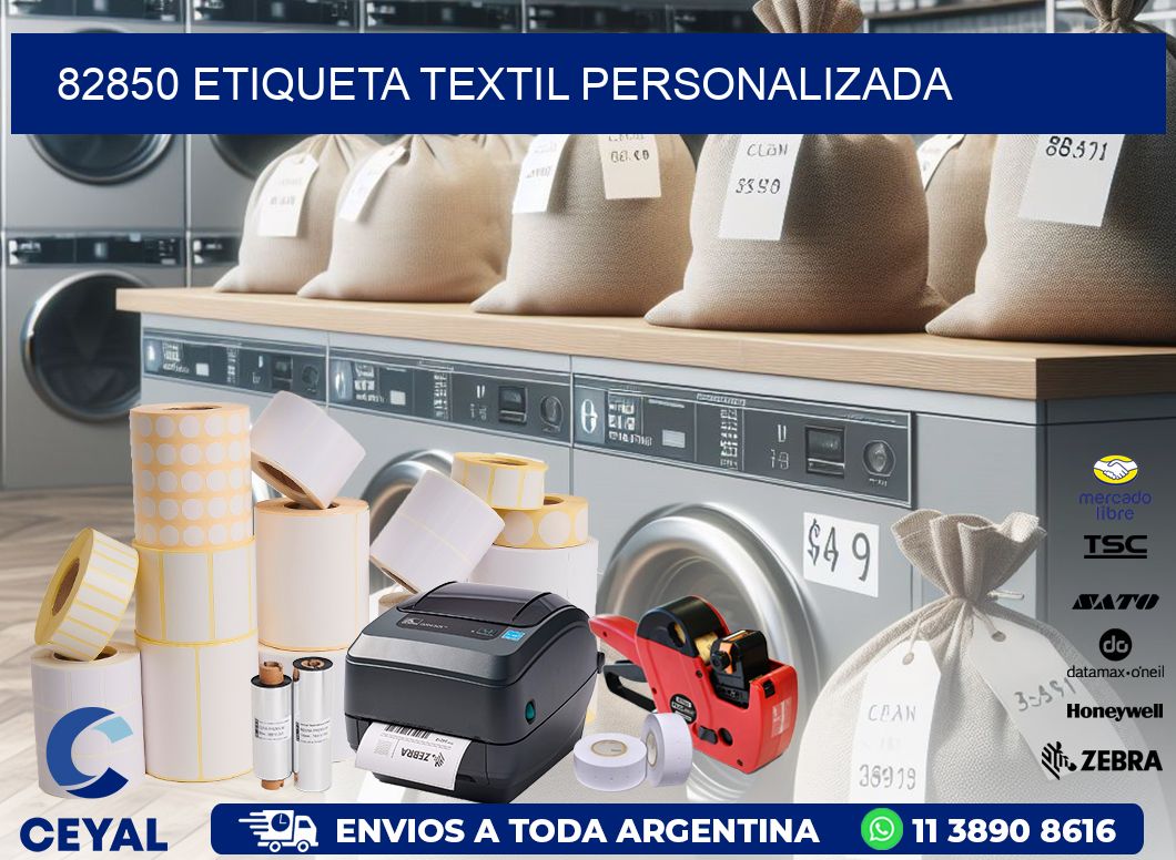 82850 Etiqueta textil personalizada