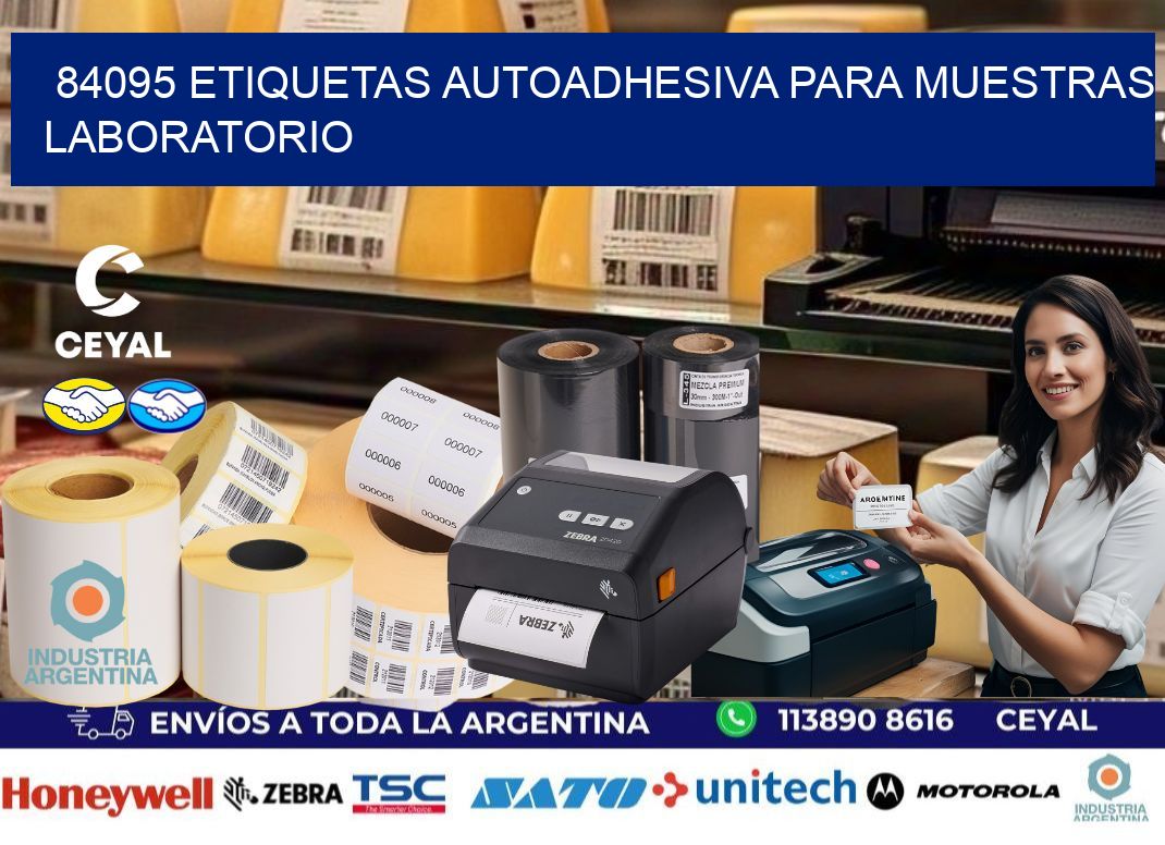 84095 etiquetas autoadhesiva para muestras laboratorio